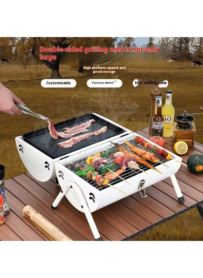 Smart Kitchen Portable grill – ideal for trips and camping / white - Image 2
